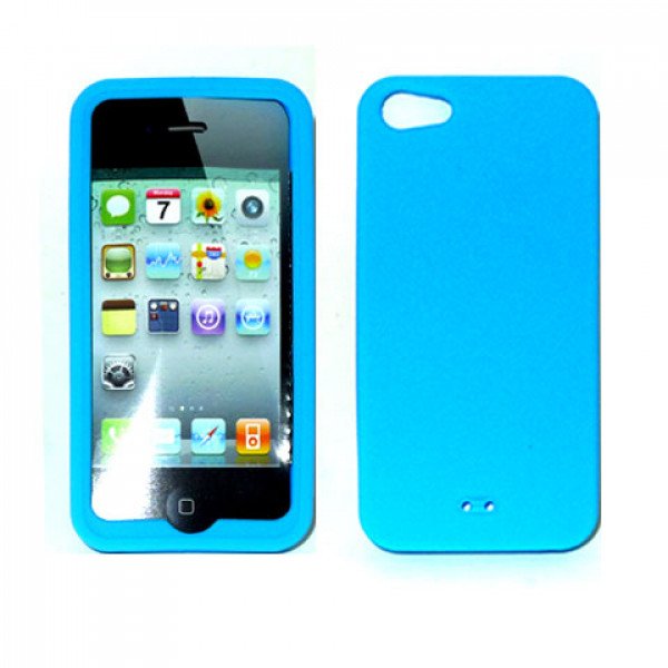 Wholesale iPhone 5 Silicone Skin Case (Blue)